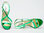 Sandals - 7199-623 - vert metallic