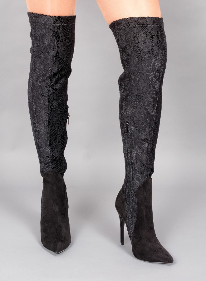 Boots - Olesja-21 - black - High Heels Shop by Fuss-Schuhe - Sexy 