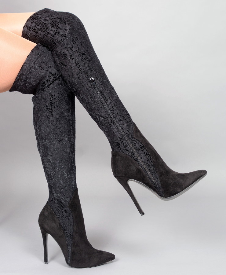 Boots - Olesja-21 - black - High Heels Shop by Fuss-Schuhe - Sexy 